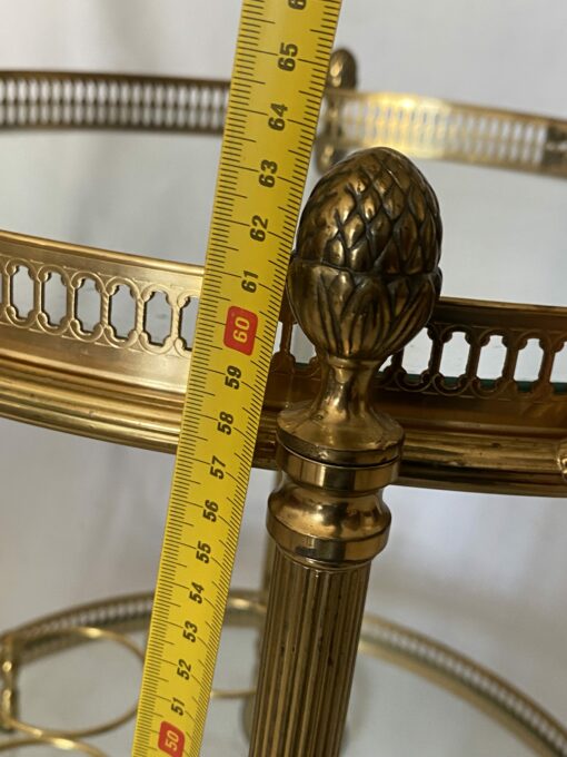 1970 ‘ Maison Bagués Trolley In Brass And Gilt Bronze Ø 58 H 68 cm - Image 3