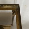 1950/70′ Bout De Canapé Avec Galerie Maison Baguès Laiton et Bronze Plateaux Miroir Oxydé Vieilli et Fleur 50 X 50 X H 50 cm – Image 6