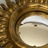 1950/70' Convex Sun Mirror, Golden Wood – Diameter 50 cm - Image 7