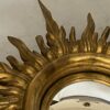1950/70' Convex Sun Mirror, Golden Wood – Diameter 50 cm - Image 6