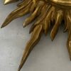 1950/70' Convex Sun Mirror, Golden Wood – Diameter 50 cm - Image 5