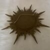 1950/70' Convex Sun Mirror, Golden Wood – Diameter 50 cm - Image 3