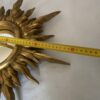 1950/70' Convex Sun Mirror, Golden Wood – Diameter 50 cm - Image 2