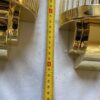 1970’Pair Of Wall Lamps In Brass With Glass Tubes In The Style Of Genet Michon Or Petitot H 51 cm - Image 10