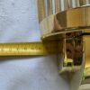 1970’Pair Of Wall Lamps In Brass With Glass Tubes In The Style Of Genet Michon Or Petitot H 51 cm - Image 9