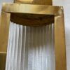 1970’Pair Of Wall Lamps In Brass With Glass Tubes In The Style Of Genet Michon Or Petitot H 51 cm - Image 4