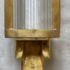 1970’Pair Of Wall Lamps In Brass With Glass Tubes In The Style Of Genet Michon Or Petitot H 51 cm - Image 2