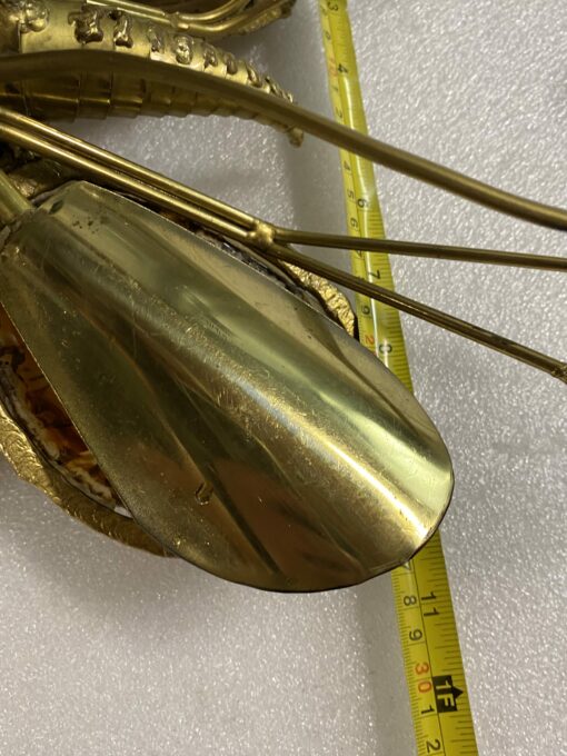 1970’ Applique Papillon en Bronze ou Laiton, Duval Brasseur Ou Isabelle Faure, 4 Ampoules, Ailes d’Agate : 28 X H 60 cm – Image 4