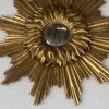 1950′ Miroir Soleil 2 Evolutions Bois Doré 75 Cm De Diamètre – Image 9