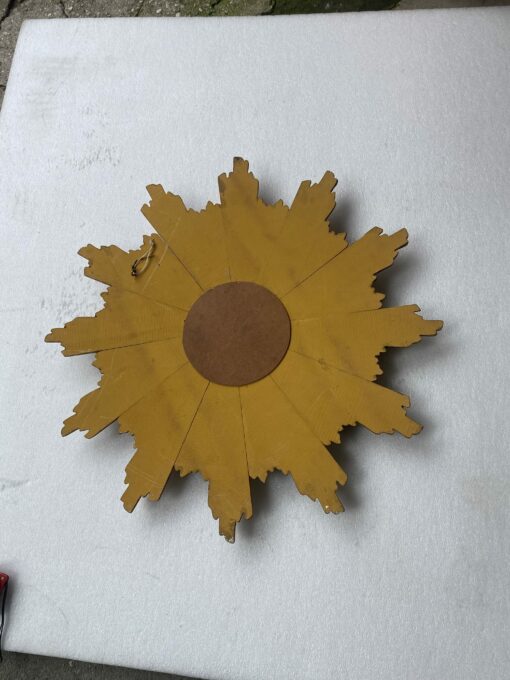 1950′ Sun Mirror 2 Evolutions Golden Wood 75 Cm Diameter - Image 5