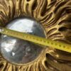 1950′ Miroir Soleil 2 Evolutions Bois Doré 75 Cm De Diamètre – Image 3