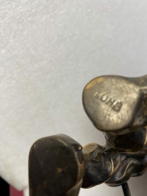 1970/80 'Le Fondeur' In Bronze, Sculpture Signed LOHE - Image 12
