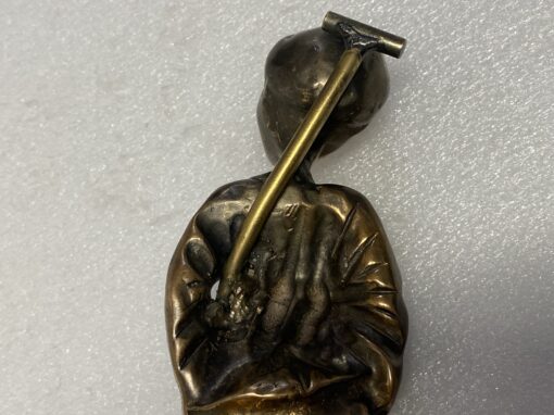 1970/80 'Le Fondeur' In Bronze, Sculpture Signed LOHE - Image 8