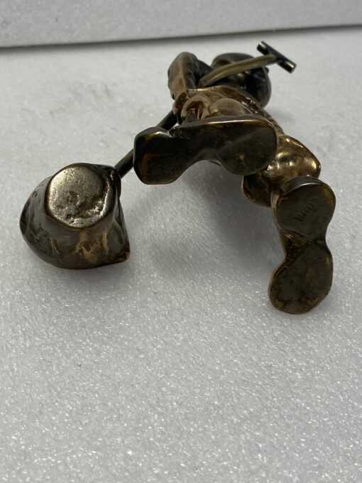 1970/80 'Le Fondeur' In Bronze, Sculpture Signed LOHE - Image 7