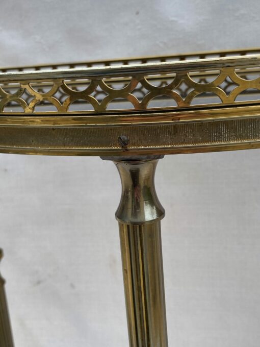 1970′ 1/2 Moon Console Gilt Bronze Maison Jansen 45 X 23 X H 79 cm - Image 9