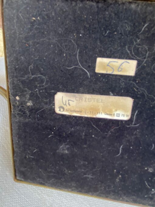 1970′ Lamp In Gilt Bronze And Nickel Plated Charles Style Unsigned - Image 4