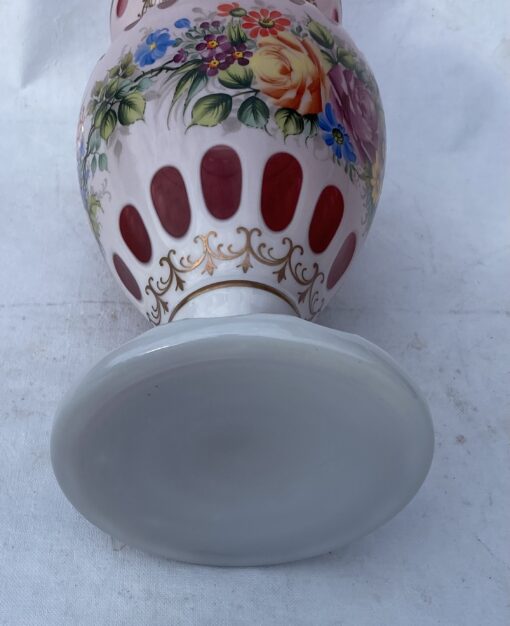1950/60 Vase  Baccarat Overlay Ø 20 x H 42 cm – Image 9