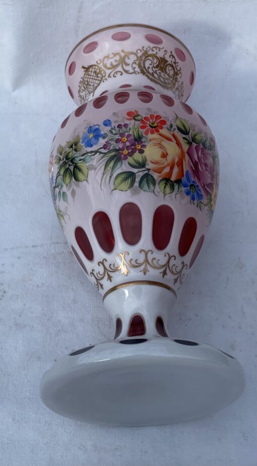 1950/60 Vase  Baccarat Overlay Ø 20 x H 42 cm – Image 8
