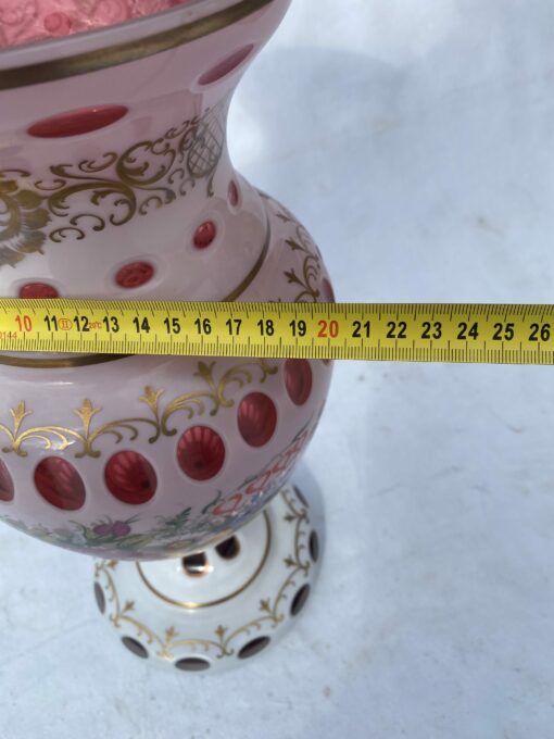 1950/60 Vase  Baccarat Overlay Ø 20 x H 42 cm – Image 5