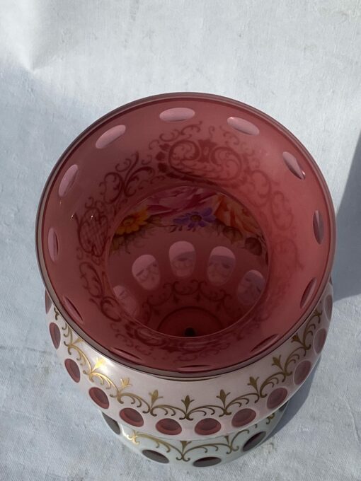 1950/60 Vase  Baccarat Overlay Ø 20 x H 42 cm – Image 2