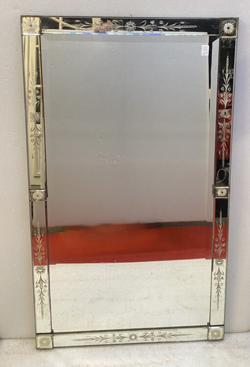 1950/70′ Venice Flower Mirror 132 x 77 cm - Image 5