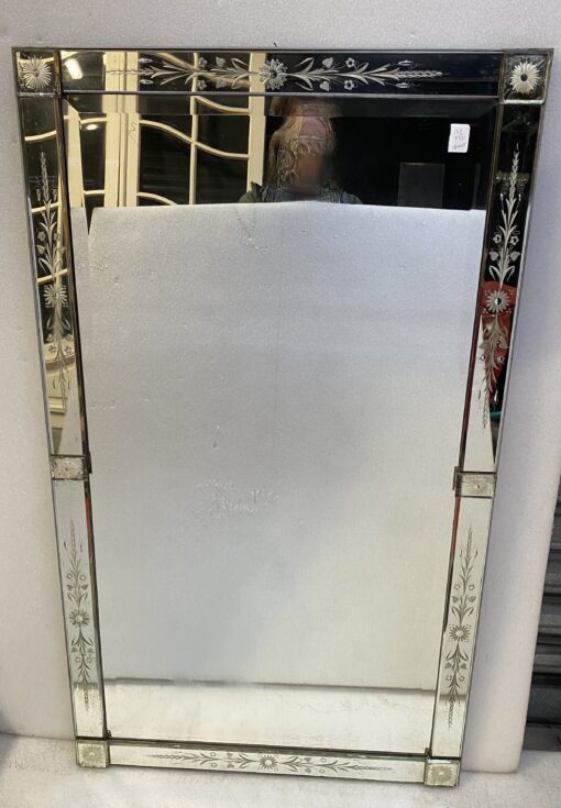 1950/70′ Venice Flower Mirror 132 x 77 cm - Image 4