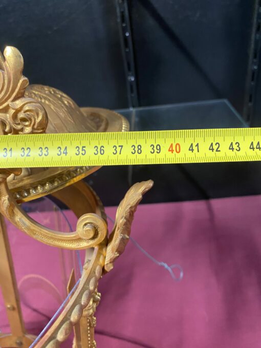 1970’Paire De Lanternes En Bronze Doré H 72 cm Ø 38 cm – Image 11