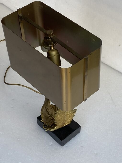 1965′ Maison Charles Fougères Lamp In Bronze Signed - Image 6