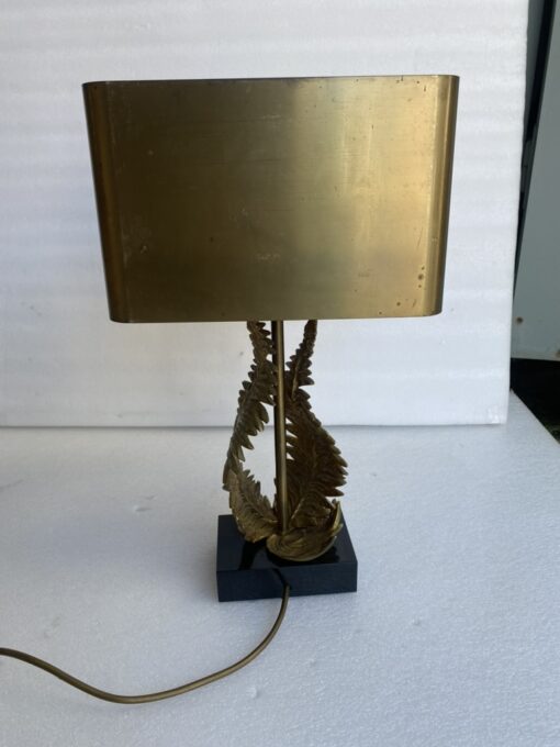 1965′ Maison Charles Fougères Lamp In Bronze Signed - Image 14