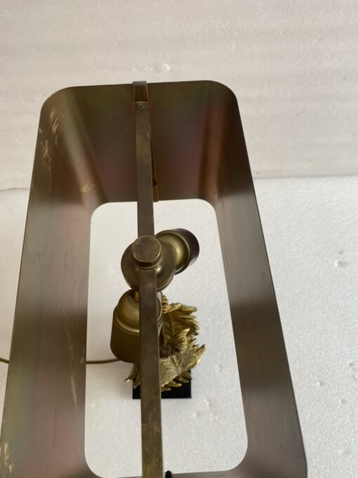 1965′ Maison Charles Fougères Lamp In Bronze Signed - Image 17