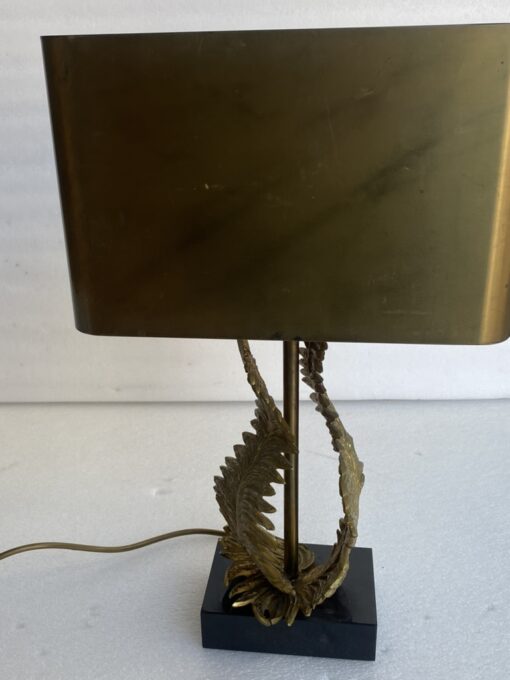 1965′ Maison Charles Fougères Lamp In Bronze Signed - Image 10