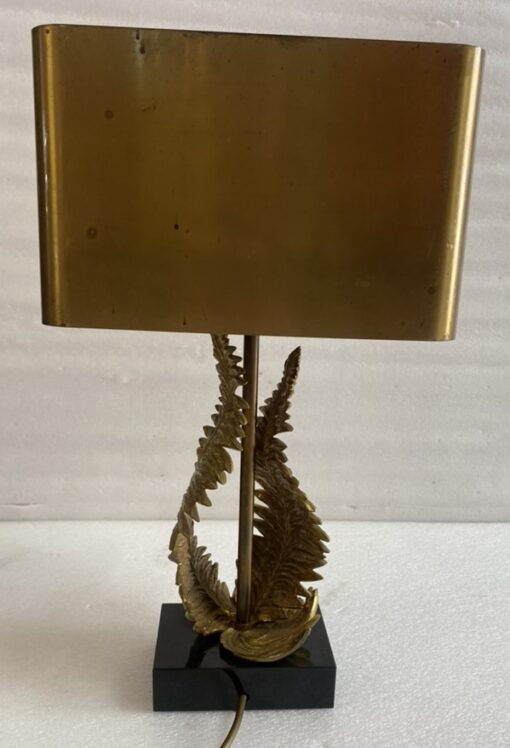 1965′ Maison Charles Lampe Fougéres En Bronze Signée – Image 15