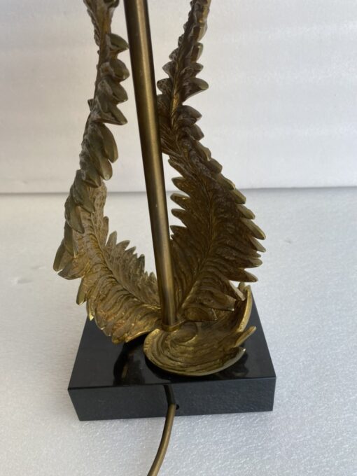 1965′ Maison Charles Fougères Lamp In Bronze Signed - Image 13