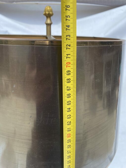 1950/70 Bronze Pineapple Lamp, Brass Lampshade, Signed Charles & Fils Made In France - Image 19