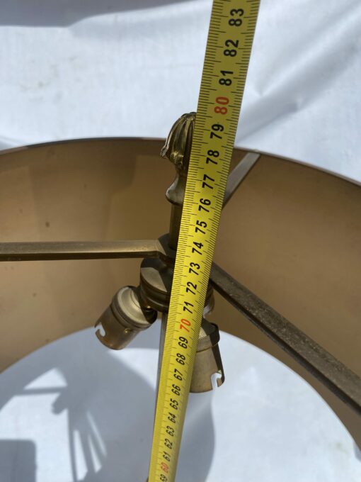 1950/70 Bronze Pineapple Lamp, Brass Lampshade, Signed Charles & Fils Made In France - Image 22