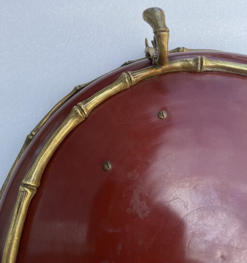 1850' Bronze Plate With Japanese Patterns Bamboo Decor By Alphonse Giroux (1776-1848) - Image 12
