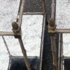 1950′ Pair of Maison Baguès Tables Bamboo Decor in Silver Bronze With Aged Oxidized Mirror Tops 52 X 33 X H 67 cm - Image 9