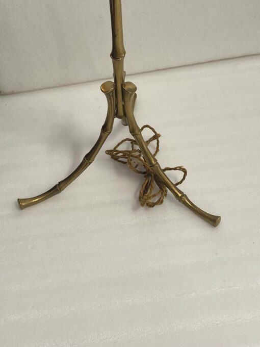 1970′ Floor Lamp In Gilt Bronze Maison Baguès or Maison Jansen Bamboo Model H 146 cm - Image 15