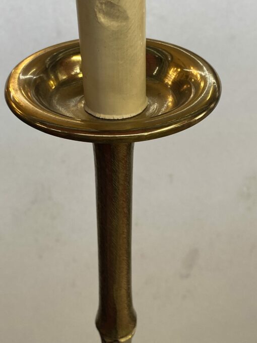 1970′ Floor Lamp In Gilt Bronze Maison Baguès or Maison Jansen Bamboo Model H 146 cm - Image 14