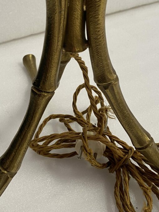 1970′ Floor Lamp In Gilt Bronze Maison Baguès or Maison Jansen Bamboo Model H 146 cm - Image 8