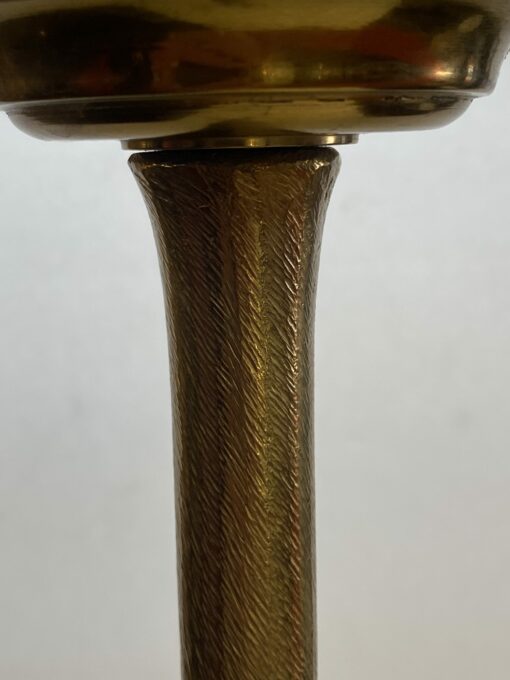 1970′ Floor Lamp In Gilt Bronze Maison Baguès or Maison Jansen Bamboo Model H 146 cm - Image 7