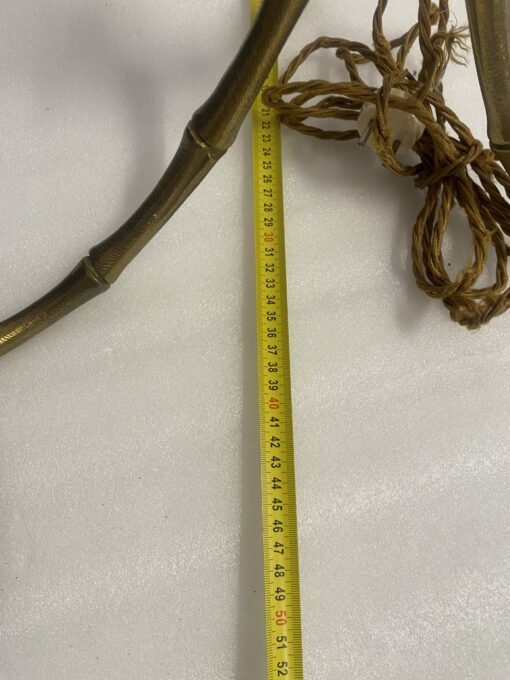 1970′ Floor Lamp In Gilt Bronze Maison Baguès or Maison Jansen Bamboo Model H 146 cm - Image 5