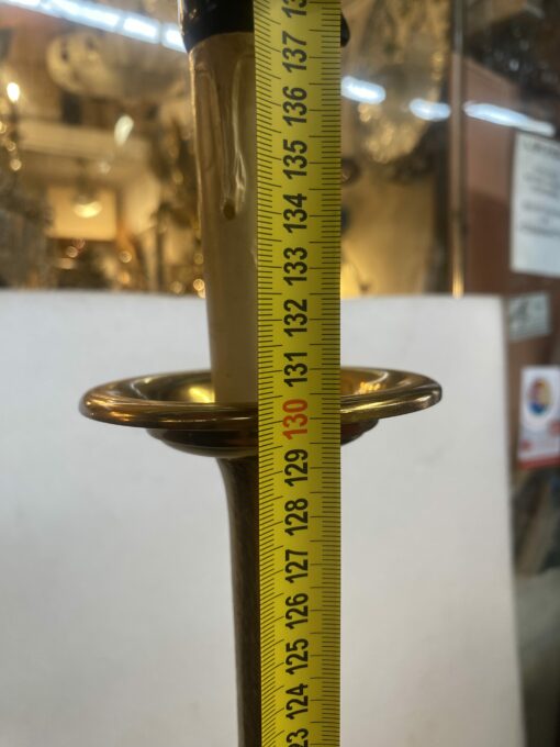 1970′ Floor Lamp In Gilt Bronze Maison Baguès or Maison Jansen Bamboo Model H 146 cm - Image 3