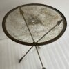 1950/70 ′ Guéridon Fer Forgé Vintage Decor En Forme De Fléches Style Jacques Adnet Diamètre 49 cm – Image 9