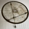 1950/70 ′ Guéridon Fer Forgé Vintage Decor En Forme De Fléches Style Jacques Adnet Diamètre 49 cm – Image 6