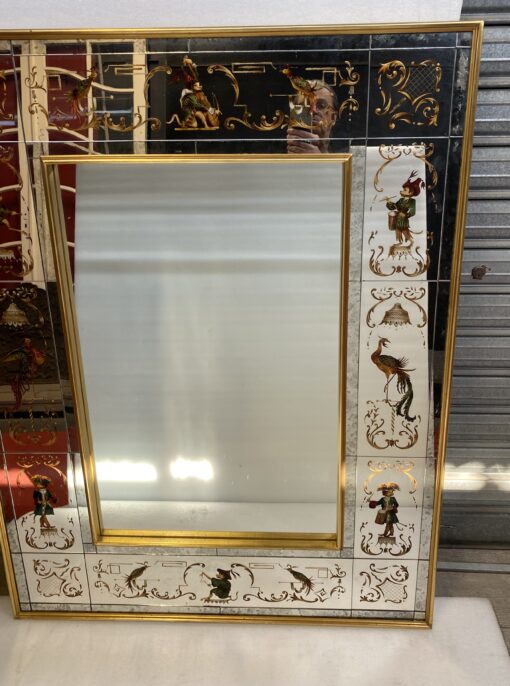 1950/70 ‘Mirror With Monkeys In Clothes And Lyre Birds 102 X H 133 cm - Image 22