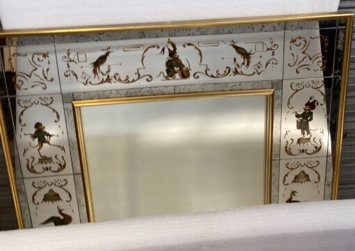 1950/70 ‘Mirror With Monkeys In Clothes And Lyre Birds 102 X H 133 cm - Image 20