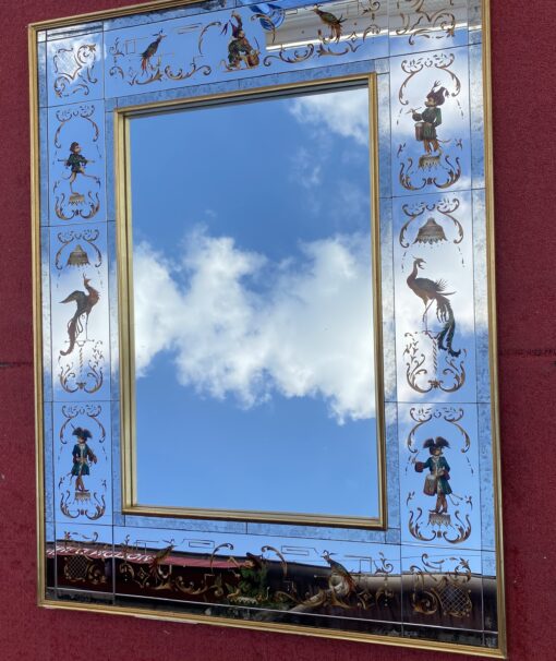 1950/70 ‘Mirror With Monkeys In Clothes And Lyre Birds 102 X H 133 cm - Image 17