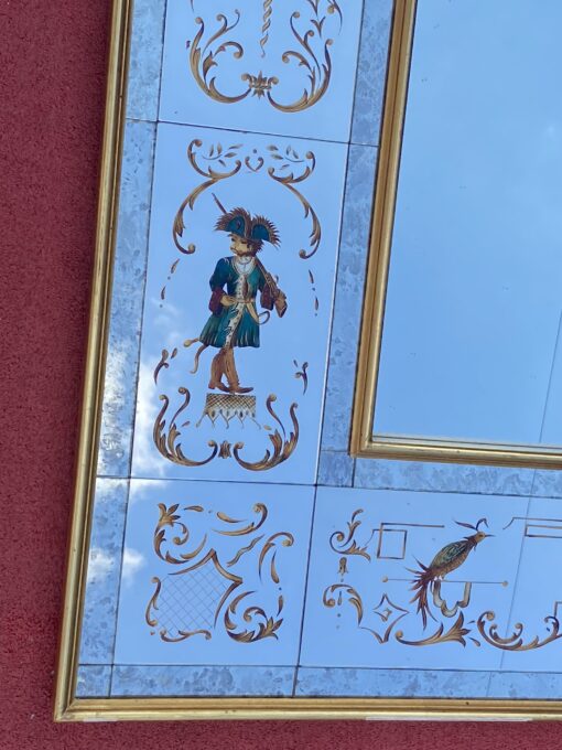 1950/70 ‘Mirror With Monkeys In Clothes And Lyre Birds 102 X H 133 cm - Image 13