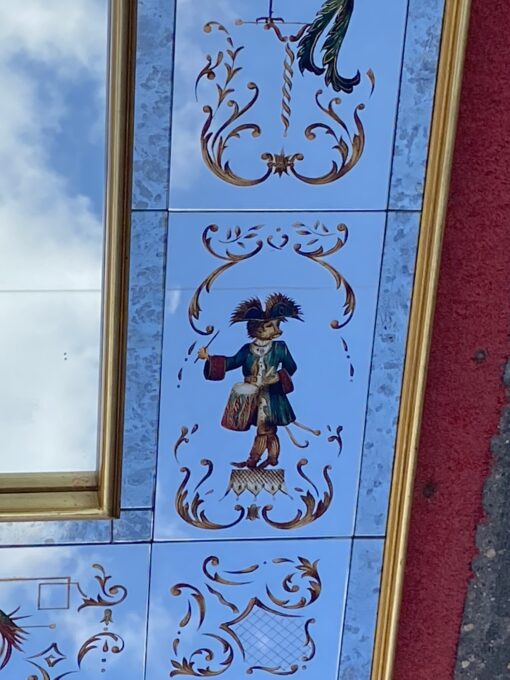 1950/70 ‘Mirror With Monkeys In Clothes And Lyre Birds 102 X H 133 cm - Image 11